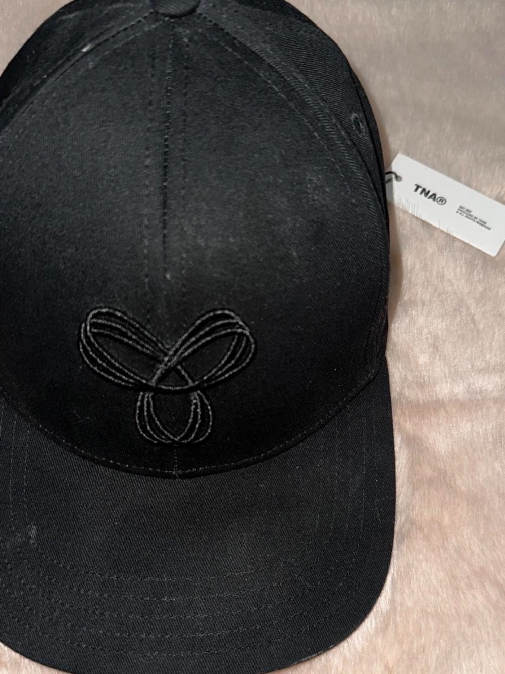 TNA Black Embroidered Logo Cap